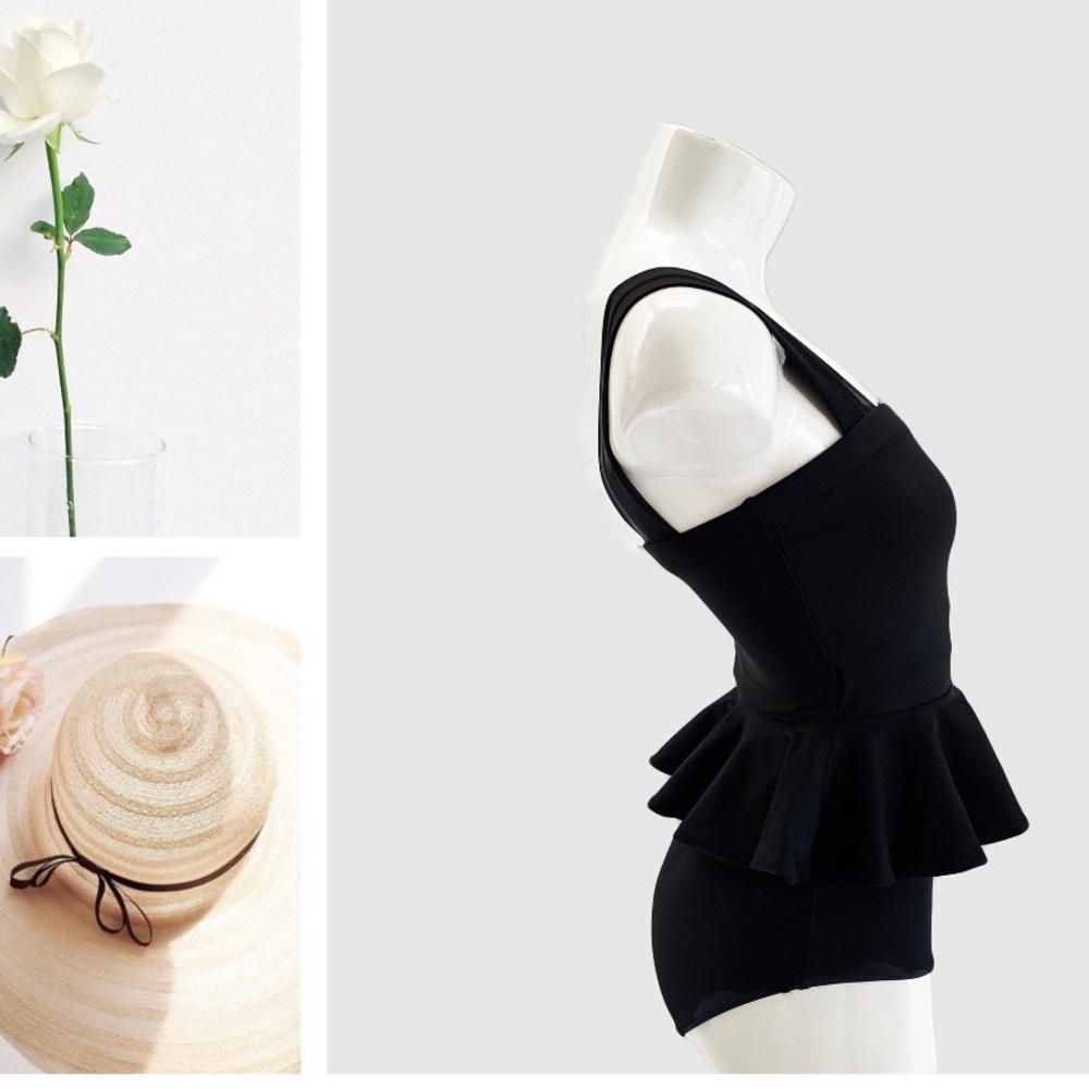 One Piece Swimsuit, Peplum Details